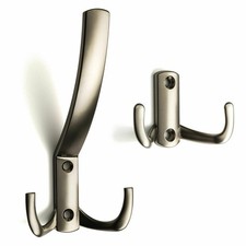 Kleiderhaken Edelstahloptik matt Garderobenhaken Huthaken Garderobe Haken