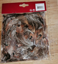 Bastelfedern Deko Federn braun ganze Tüte II