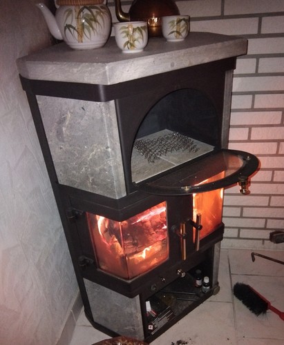 Kaminofen holz und - kohle, mit