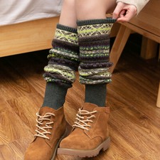 Damen Warm Beine Wärmer Boho