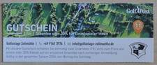 Greenfee gutschein 2für1 - gutschein, (2für1