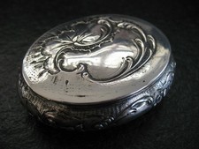 Schnupftabakdose Silber 800 Tabatiere Hermann Konejung Solingen Jugendstil 1895
