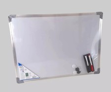 Whiteboard 60x45 cm Magnettafel inkl. Marker & Magnete Büro Schule