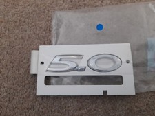 NEU ORIGINAL JAGUAR 5.0 CHROM KOFFERRAUM BADGE XJ X351 XF F-TYPE XK XKR F-PACE