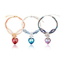 Kristall perlen armband - kristall,
