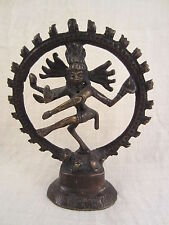 SRI NATARAJA SHIVA DEITY BRONZE SKULPTUR STATUE TANZ GOA INDIA OM ॐ NAMA SHIVAYA