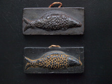 4 X WACHS MODEL WACHSMODEL . DEKORATION FISCH . WANDBILD . FIGUR