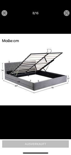 Bett 180x200 mit - , lattenrost