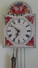 Schilderuhr - Wanduhr - Pendeluhr - Bauernuhr / OHNE Glockenschlag