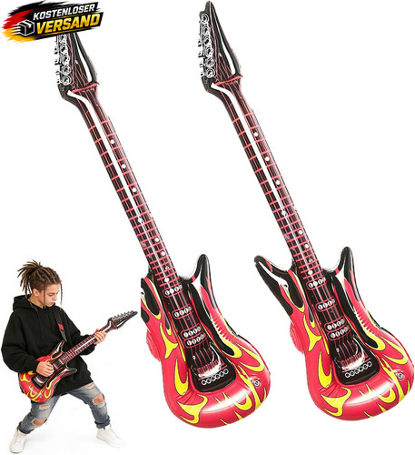 Aufblasbare kinderluftgitarre - aufblasbare,
