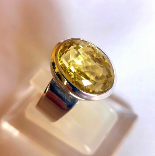 Ring mit citrin 925er - mit, citrin,