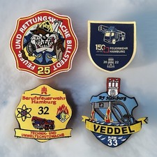 Patch Feuerwehr Hamburg Konvolut/Sammlung BF F25, F32, F33 Abzeichen