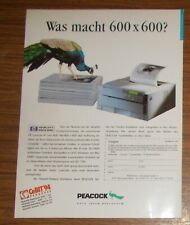 Seltene Werbung PEACOCK Computer HP LaserJet 4P 4MP Was macht 600x600 1994