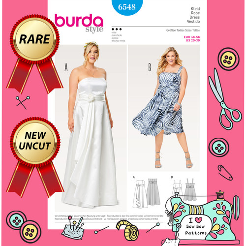 Burda 6548 schnittmuster - burda,