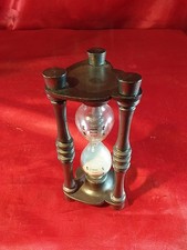 Alte Metall Zinn Sanduhr Skala