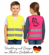 Kinderwarnweste mit druck - kinderwarnweste,