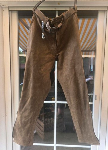 Herren lederhose braun 52 - lederhose, gr.