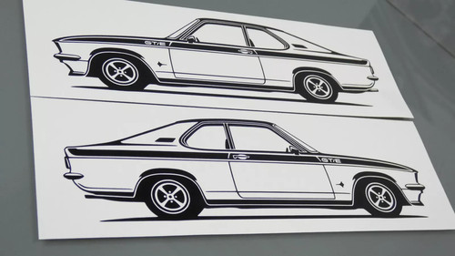 Opel manta sticker silhouette - opel,