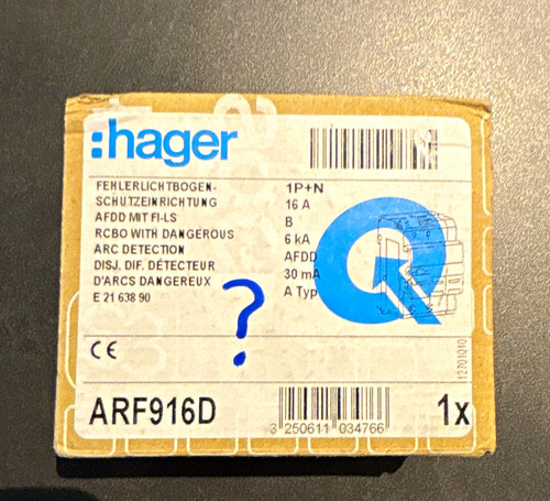 Hager arf916d afdd rcbo ls - rcbo, fi/ls