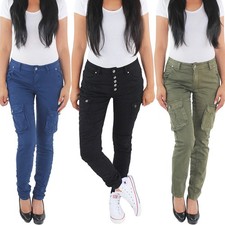 DAMEN CARGOHOSE HÜFT STRETCH