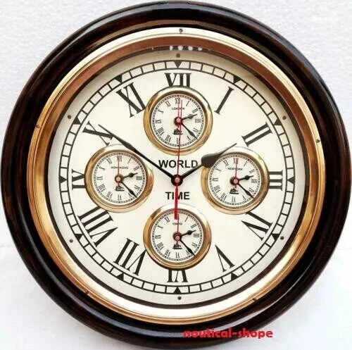 Wanduhr antik maritim messing - maritim,