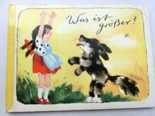 Was ist größer ? DDR-Kinderbuch von 1985 Postreiter Verlag Halle