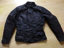 Schwarze Motorradjacke v. Fastlane für Herren, Größe 46/XS