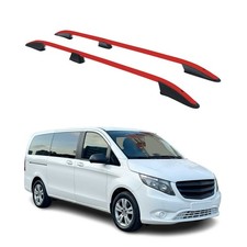 Dachreling für Mercedes Vito W639 W447 2003-2025 L2 Mittel Alu ABE Rot