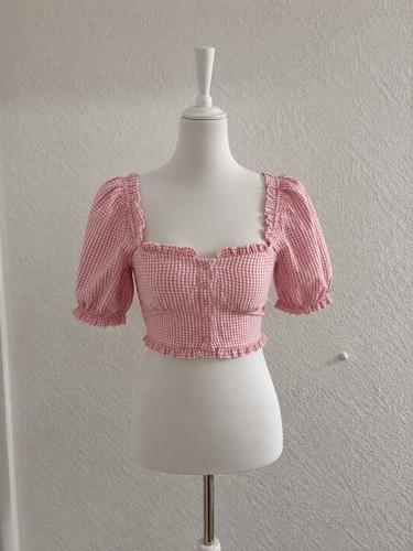 Crop bluse rosa neu - crop,