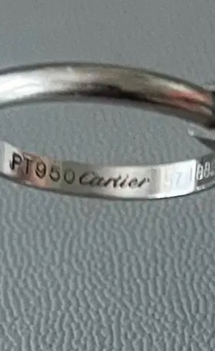 Cartier ring 950 platin - cartier,