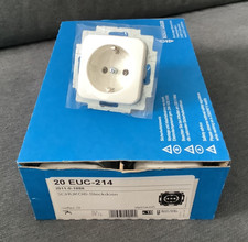 10 x Busch-Jaeger 20 Euc-214 Reflex SI Schuko Steckdose - Alpinweiß Neu