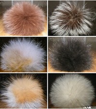 Blaufuchs Silberfuchs Rotfuchs Grisfuchs Bommel echt Pelz Fell Pompon 10 - 20cm 