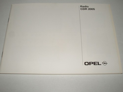 Bedienungsanleitung opel radio - opel,