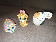 3x kleine Kuscheltiere Giraffe