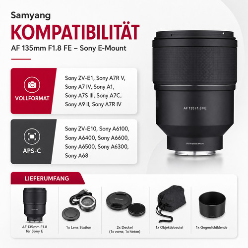 Samyang 135 fe - af, 1,8/135