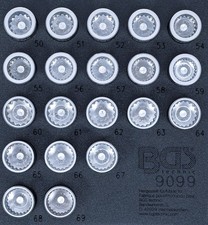 BGS Werkstattwageneinlage 1/6: Felgenschloss-Werkzeugsatz für Porsche und VW ...