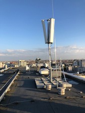 Professioneller Antennenmast Letrona Euromast mit Ballast für Flachdach