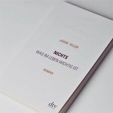 Janne Teller: Nichts. Was im Leben wichtig ist. Roman. 2012. Taschenbuch.