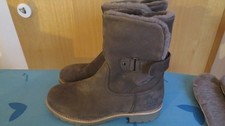 Panama Jack Felia Igloo B7 Boots Lammfell Nobuck Gris Grau Stiefel 5/38 NEU OVP