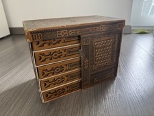 Abel&Klinger Spielesammlung/Spieleschrank um 1900 mit Spielen/Plänen/Regeln