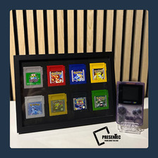 Rahmen Gameboy Spiele Rahmen Pokemon PSA Holz Case für 8 Spiele Pokemon Mario