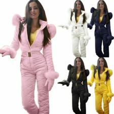 Damen Einteiler Skianzug Wasserdichter isolierter Schneeanzug Overall Overall DE