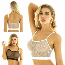 Sexy Damen Netz Bustier Tank