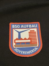 BSG Aufbau Hoyerswerda DDR Aufnäher Patch Abzeichen Fußball 