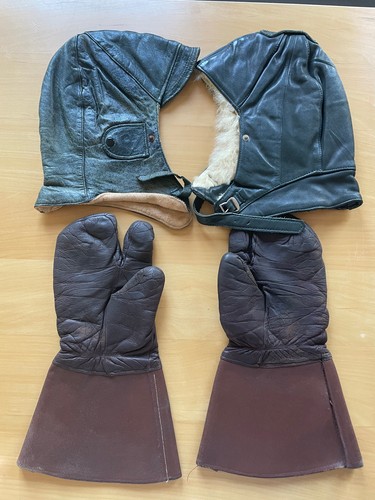 Fliegerhaube handschuhe leder - handschuhe,
