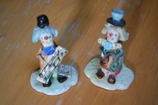 2 Musikantenclowns Keramik