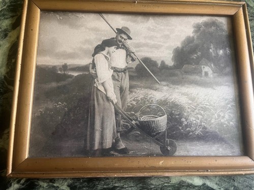 Zwei alte bilder rahmen - zwei,