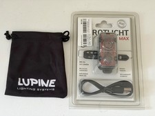 LUPINE ROTLICHT MAX Rücklicht mit Halterung für Sattelstütze, Ladekabel & Tasche