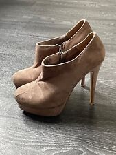 ATMOSPHERE High Heel Pumps Stiefelette, braun, Gr. 39, Absatz 13 cm, getragen