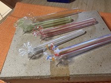 ? alte Tischvasen 1950er 60er Jahre Vintage Retro Lauscha DDR Deko - Glas